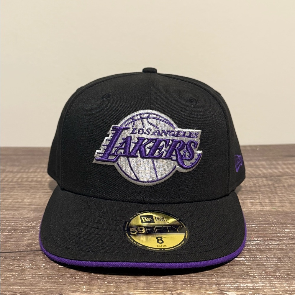New Era Black Lakers 59FIFTY Fitted Cap